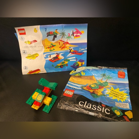 Vintage Lego 2047 Classic McDonalds Happy Meal Toy #6 Jet Boat - Picture 2 of 2